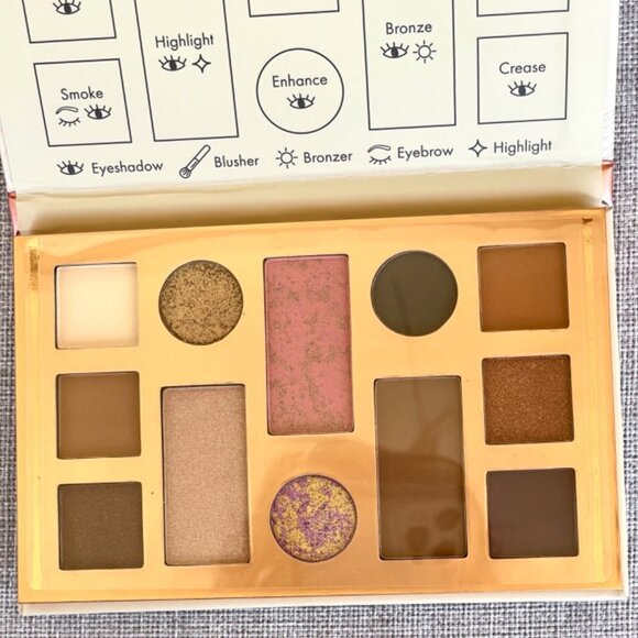 The Beauty Crop the Essentials Face Palette Eye Shadows Highlight Bronzer Blush - Picture 7 of 12